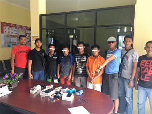 Gasak 13 unit HP di toko ponsel, 4 kawanan pencuri diamankan di Mapolres Sabang