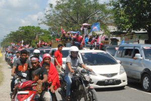 Ribuan kendaraan semarakkan konvoi Jadin di Nagan Raya