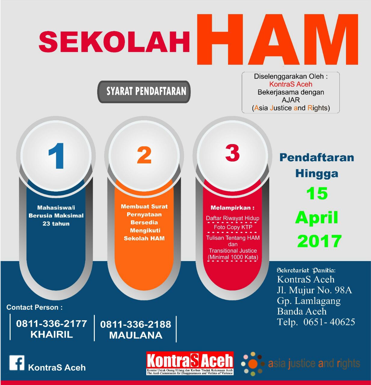 KontraS Aceh buka sekolah HAM, segera daftar