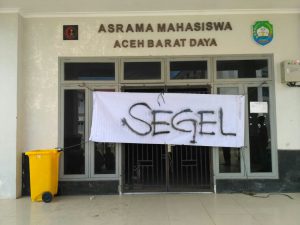 Asrama mahasiswa Abdya disegel