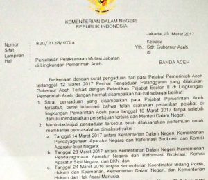 Pemerintah Aceh segera kirim tanggapan secara tertulis ke Dirjen OTDA