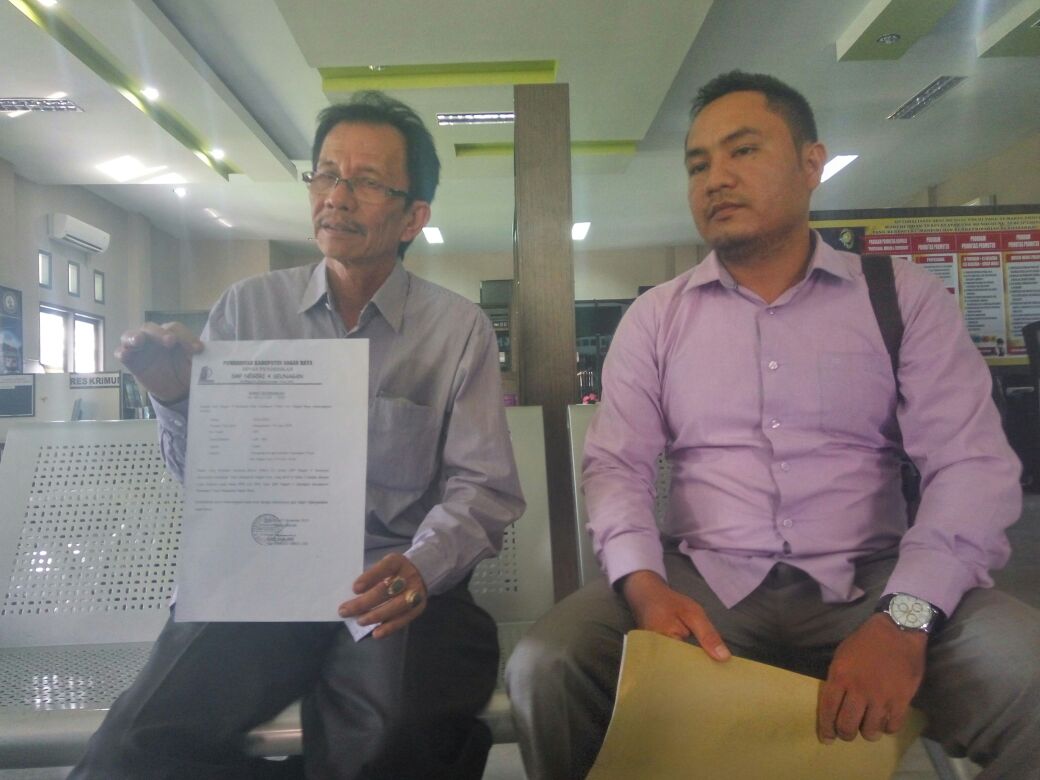 Kepsek laporkan pemalsuan surat kelulusan atas Nama Khalidin ke Polda Aceh