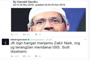 Ernest Prakasa tuding Zakir Naik donatur ISIS