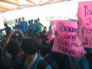 Ratusan mahasiswa minta Pemerintah Aceh luruskan UUPA
