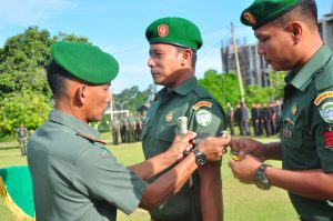 7 anggota Kodim Nagan Raya naik pangkat