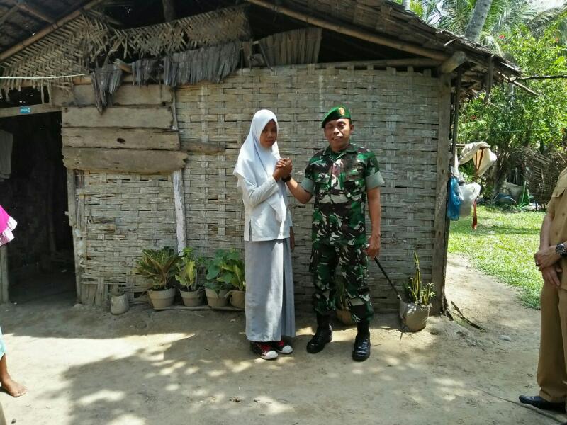 Kunjungi rumah Maya Julianti, Dandim: Mari kita bersatu membangun Aceh Utara