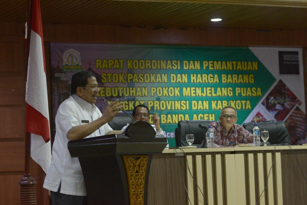 Jelang puasa, Pemerintah Aceh gelar rapat pemantauan harga barang