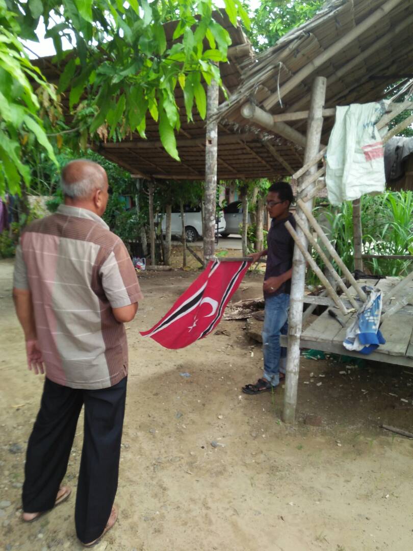 Lagi, bendera bulan bintang kembali diturunkan di Aceh Utara