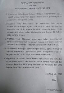 Bubarkan HTI, Wiranto: Pemerintah tidak anti ormas Islam