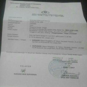 Dua oknum WH Langsa yang dikeroyok warga dilaporkan ke polisi