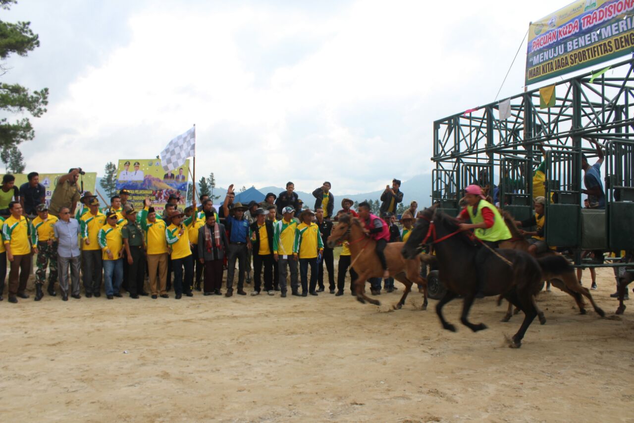HUT Bener Meriah, 4 kabupaten di Aceh ikut lomba pacuan kuda