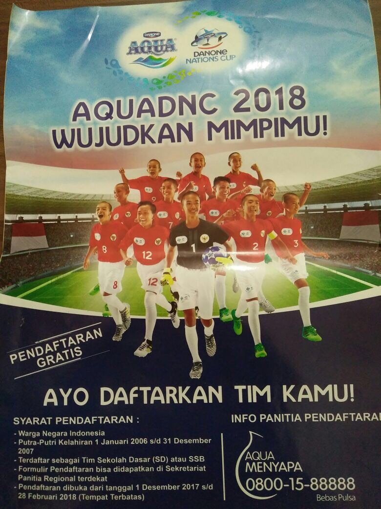 Kompetisi Danone 2018 tingkat Banda Aceh digelar 16 Maret, Ayo daftar!
