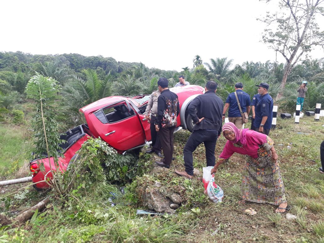 Mobil dinas KPP Pratama Meulaboh alami kecelakaan di Nagan
