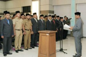 71 pejabat Pemko Sabang dilantik, Walikota: Kerja sesuai tupoksi masing-masing