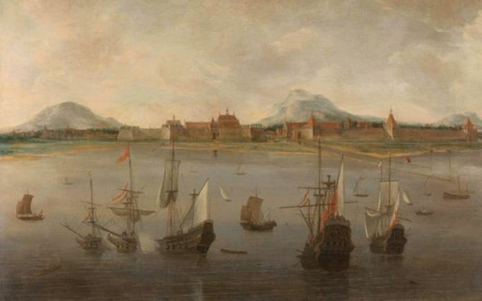 Pemandangan-kota-Batavia-Hendrick-Jacobsz-Dubbels-1640-1676-kekunoan
