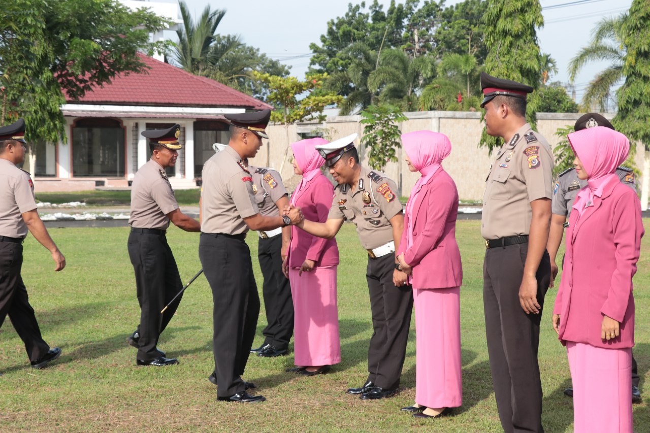 25 Personel Polres Aceh Utara Naik Pangkat Kanal Aceh