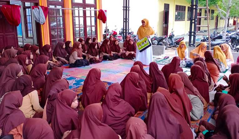 Cegak kaki gajah Siswa MAN 4 Aceh Utara serentak minum obat