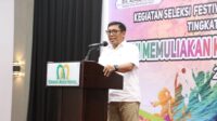 Kadisdik Aceh saat membuka FLS2N SMK 2022 tadi malam (Jumat 27/5/2022).