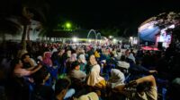 Seribuan warga di Kabupaten Aceh Besar menghadiri kampanye Caleg DPR-RI nomor urut 2 dari PDIP, Jamaluddin Idham, Selasa, (5/12/2023). (Foto: Kanal Aceh/Fahzian Aldevan)